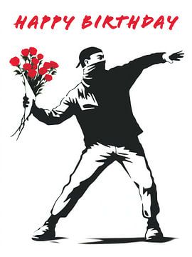 Alles Gute zum Geburtstag | Banksy Stil von Frank Daske | Foto & Design