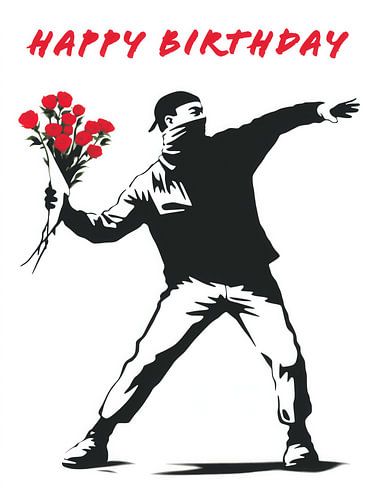 Alles Gute zum Geburtstag | Banksy Stil von Frank Daske | Foto & Design