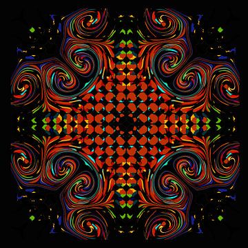 Abstract with a pattern of several colors