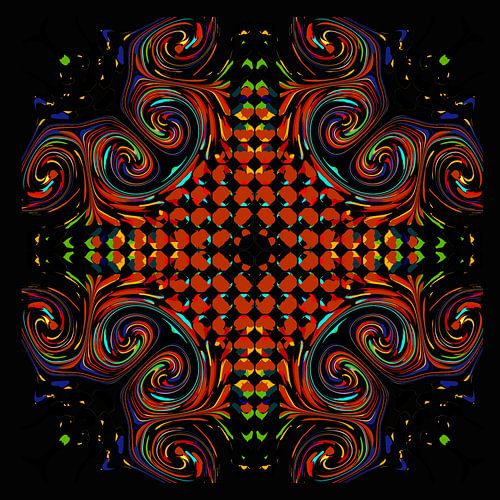 Abstrakte mit einen Mustern aus mehreren Farben