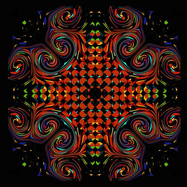 Abstract with a pattern of several colors by Olafs Bildwelt