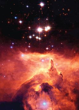 Kosmisch Wandtapijt van Hazen Rocky