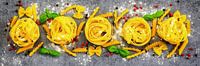 Variation of different types of pasta