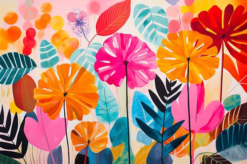 Boho Bloem en Blad, landelijk Chic