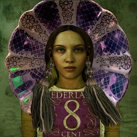 Timbre Pop-Art Beauty Holland Parlemur sur Yvonne Zeldenthuis