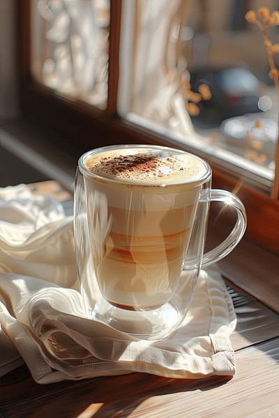 cup of coffee or cappuccino by Egon Zitter