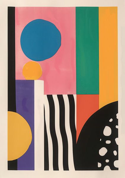 Kleurvormen in balans van Niklas Maximilian