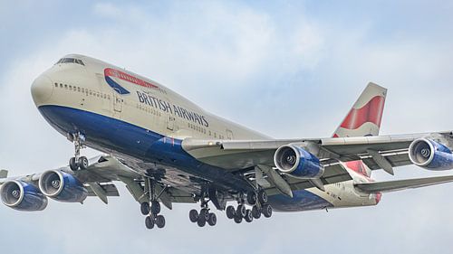 Avion de ligne Boeing 747-400 de British Airways.