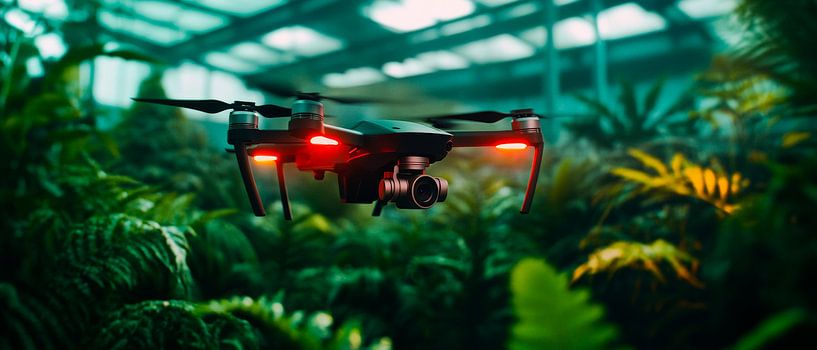 Drone über üppigem Grün von Poster Art Shop