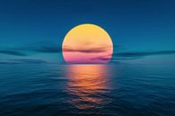 Große Sonne am Meer von Markus Gann Miniaturansicht