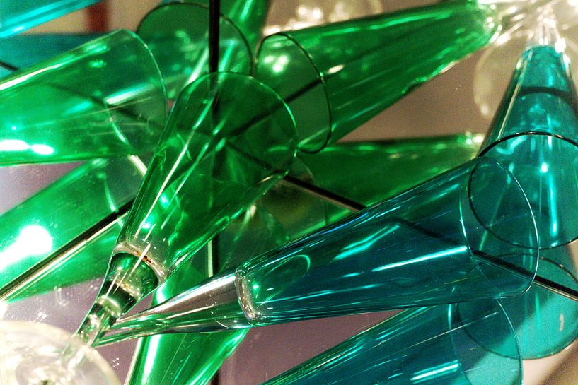 glasses in blue and green by joyce kool