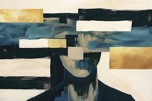 Abstrait - Tranquillité dorée