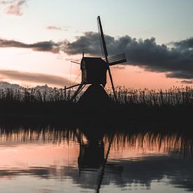 Holländische Windmühle in Kinderdijk von Robbert Krol
