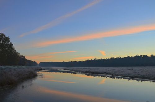 Sunrise in the winter
