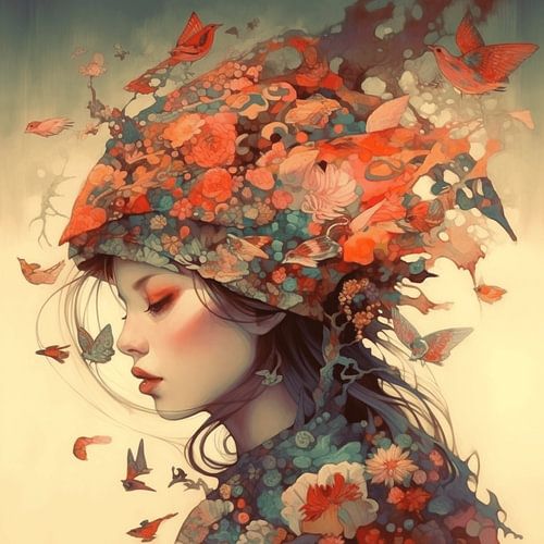 Abstrakte Anklänge an weibliche Schönheit