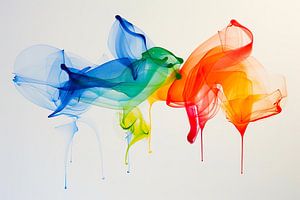 Abstract verfspat patroon