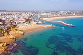 Aerial photo of Lagos in the Algarve of Portugal by Eye on You