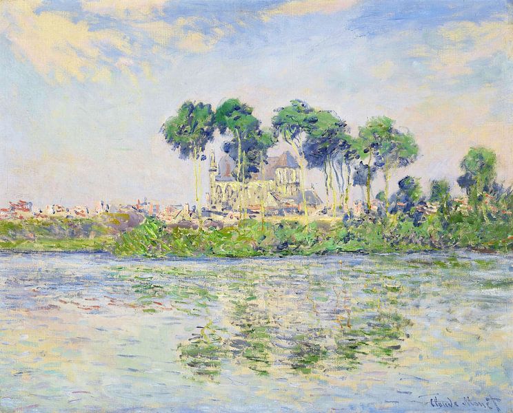 Claude Monet,Vernon Church by finemasterpiece