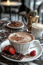 eine Tasse Kaffee oder Cappuccino von Egon Zitter