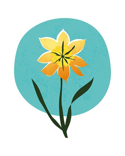 Abstract daffodil