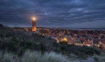 Lighthouse Brandaris keeps watch over West Terschelling