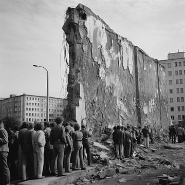 Berlijnse muur gebroken van The Xclusive Art