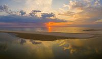 Coucher de soleil au Slufter par Patrick van Oostrom Aperçu