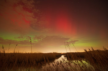 Northern Lights over Lingezegen Park