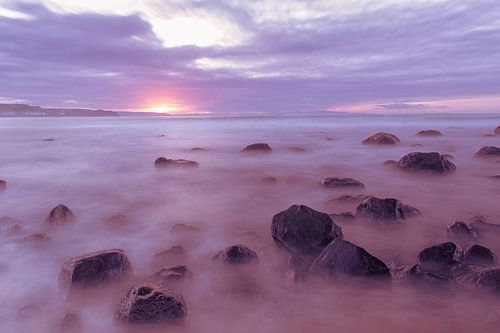 Zonsondergang in Noord-Ierland