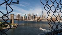Blick auf die Brooklyn Bridge und Süd Manhattan van Kurt Krause thumbnail