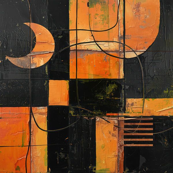 Tangerine moon by Kay Weber