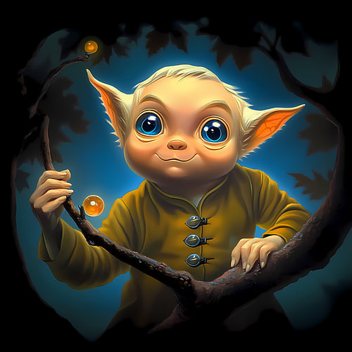 The glow of the forest guardian