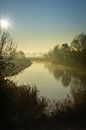 Kreek in de mist van Willian Goedhart thumbnail