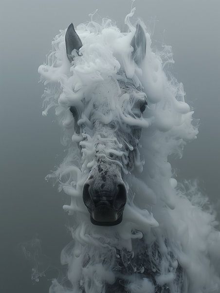 Manifestation éthérée : Un cheval de fumée par Artz by Mr.JAi
