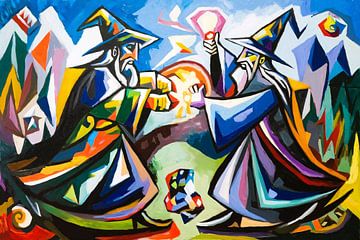 Kleurrijke tovenaars in magisch duel van Art & Soul Creations