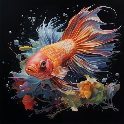 Goldfisch künstlerisch