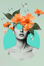 Floral splendour portrait by Poster Art Shop