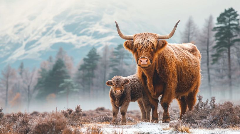 Scottish Highlanders: Highland Family by ByNoukk