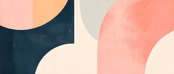 Abstract geometric shapes - Pastel colours by Poster Art Shop