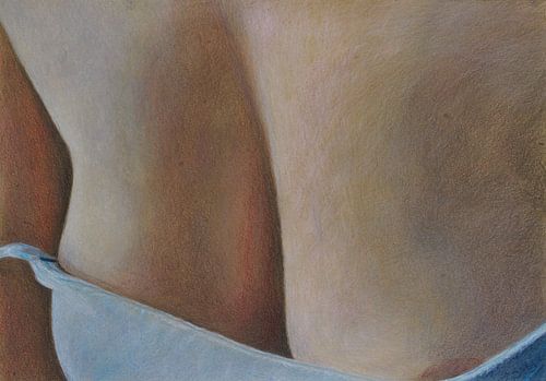 Soft encounter - sensuele tekening van vrouw