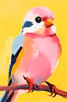 Klein lief Kleurrijk Vogeltje