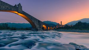 Sonnenuntergang in Bobbio