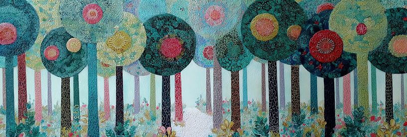 Baumvariationen | Skurrile Baummuster und Farben von Blumen Studio