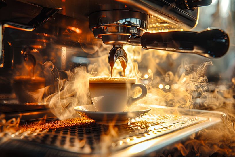 eine Tasse Kaffee oder Cappuccino von Egon Zitter