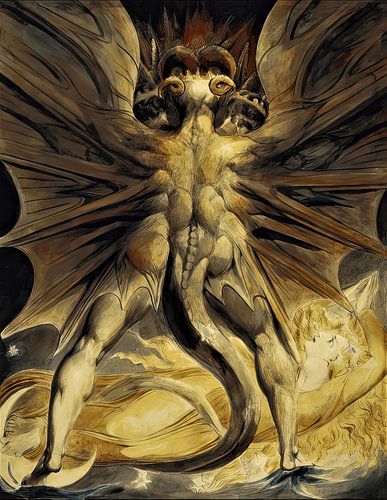 The Red Dragon and the Woman Clothed with the Sun - William Blake