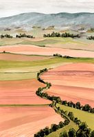 Queniva lappendeken landschap