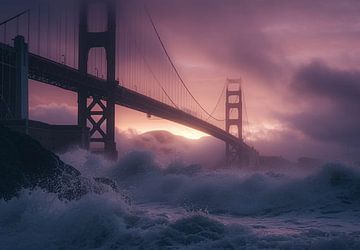 Golden Gate brug pracht van fernlichtsicht