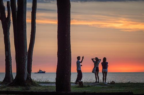 Avondsfeer aan zee
