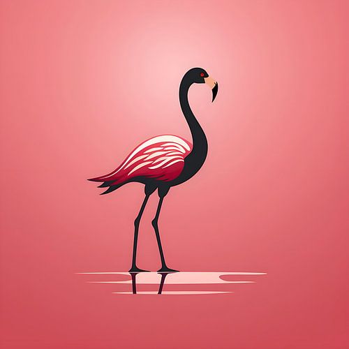 Vector image Flamingo