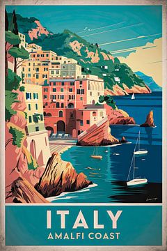 Amalfi, Italië. van Poster Art Shop